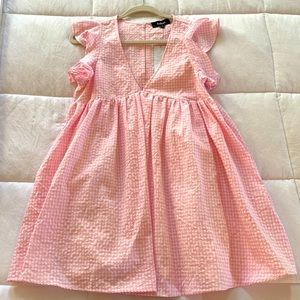 Pink Checkered Dress